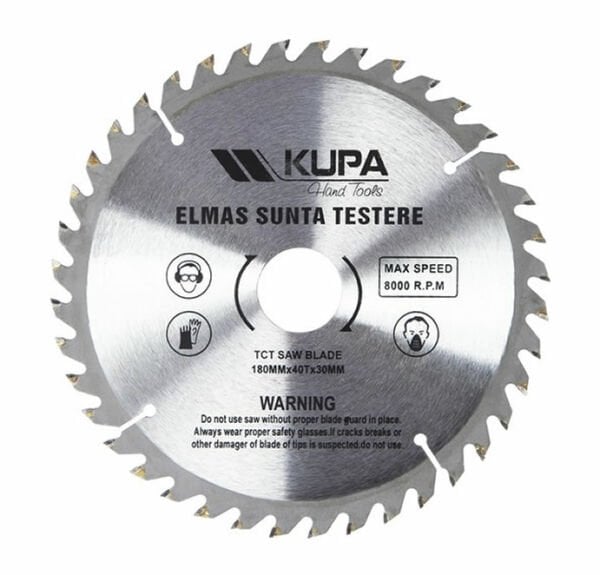 KUPA ELMAS SUNTA TESTERE 185 MM 40 DIS 30 MM GÖBEK